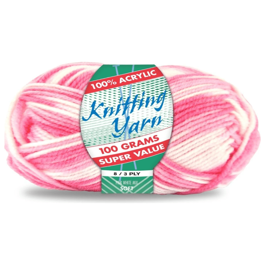 Yatsal Knitting Yarn 8 ply 100g Multicolour
