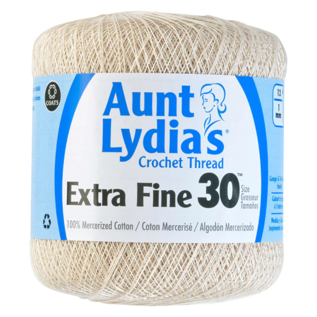 Aunt Lydia's Extra Fine Crochet Thread Size 30 Sold As A 3 Pack