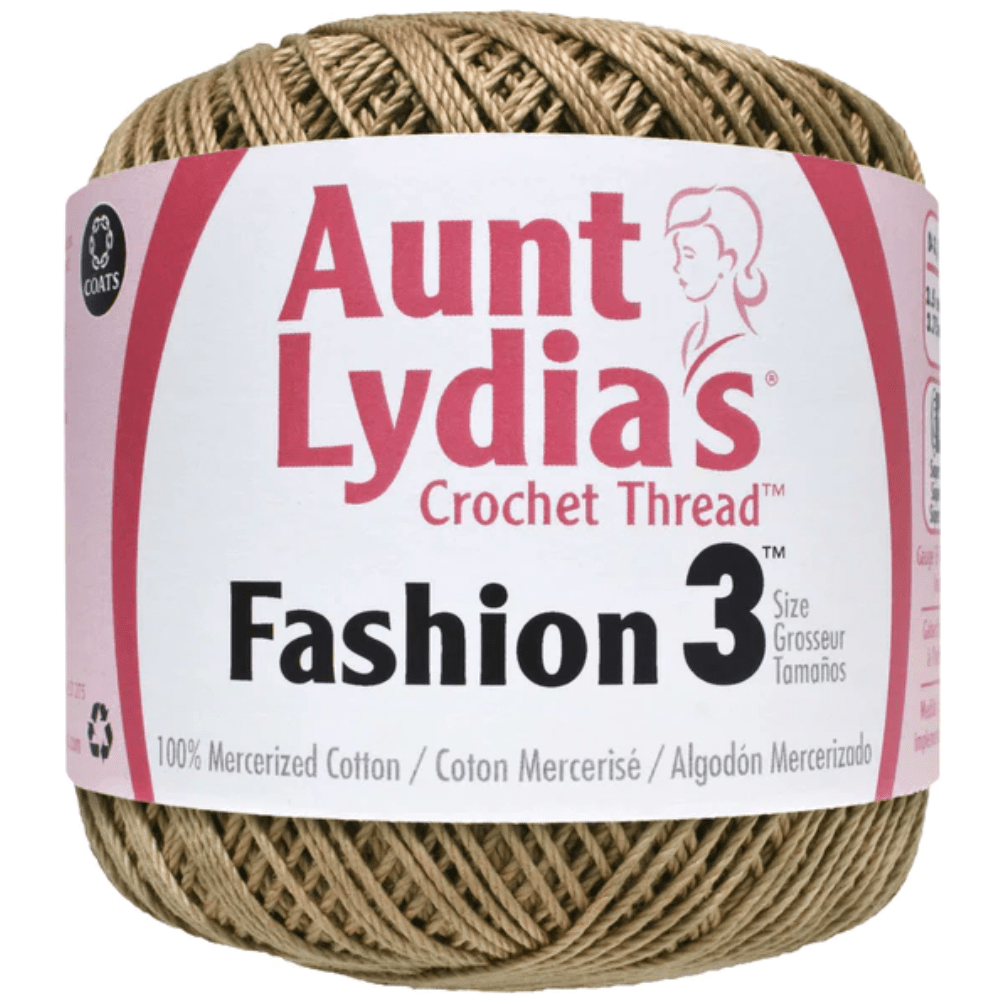 Aunt Lydia Fashion Purple Crochet - 3 Pack of 150y/137m - Cotton - Gauge 3 - Crochet