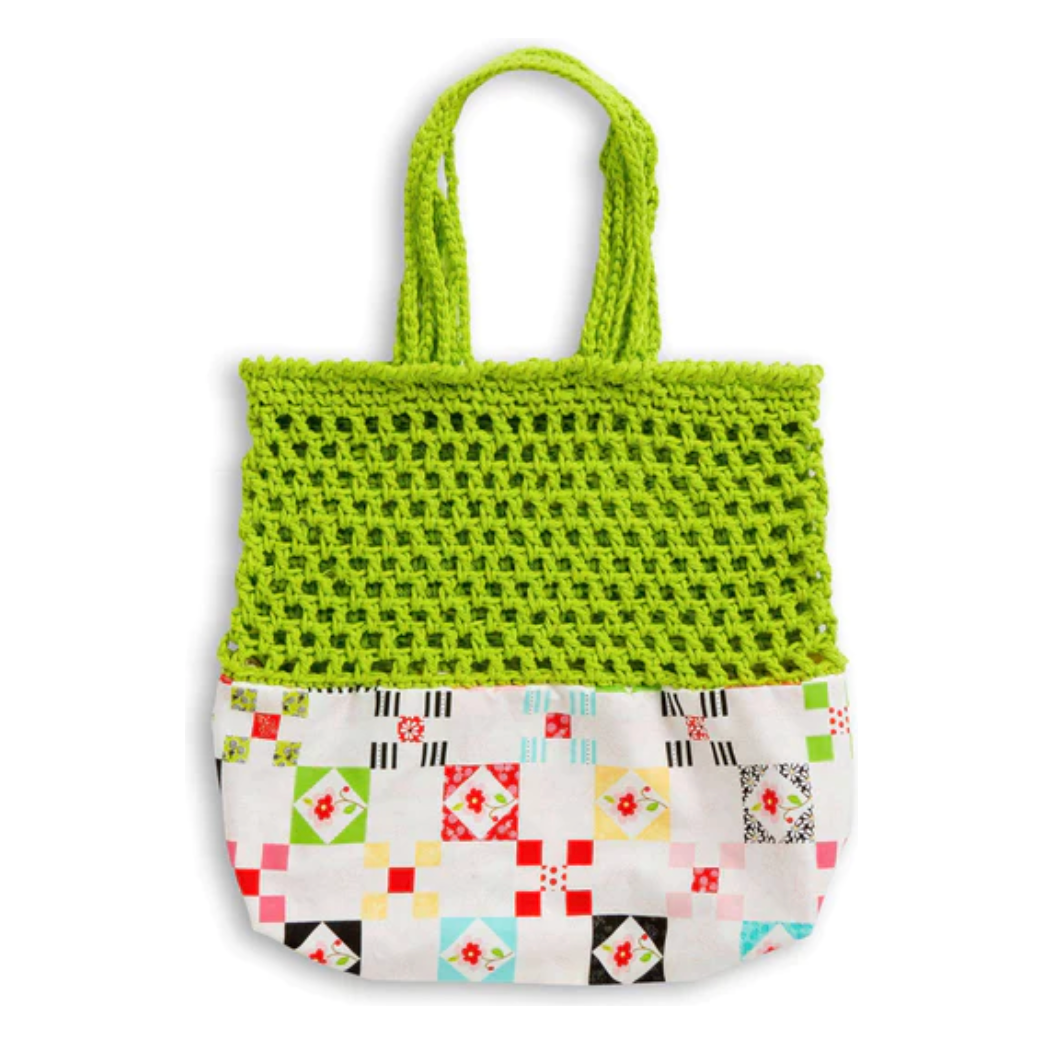 Lily Upcycle Crochet/Sew Market Tote Free Pattern