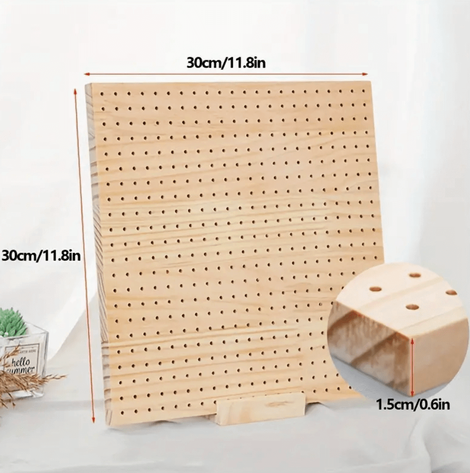Wooden Blocking Board, Crochet Blocking Boards For Knitting And Crocheting 30cmx30cm