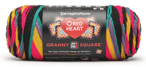 Red Heart All In One Granny Square Yarn Sold As A 3 Pack