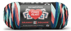 Red Heart All In One Granny Square Yarn Sold As A 3 Pack