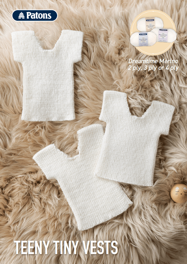 Teeny Tiny Vests Free Pattern