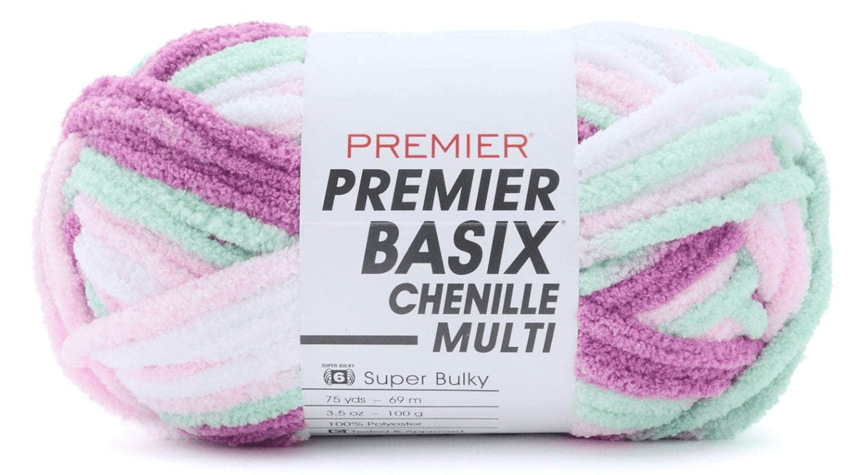 Premier Basix Chenille Brights Yarn Sold As A 3 Pack
