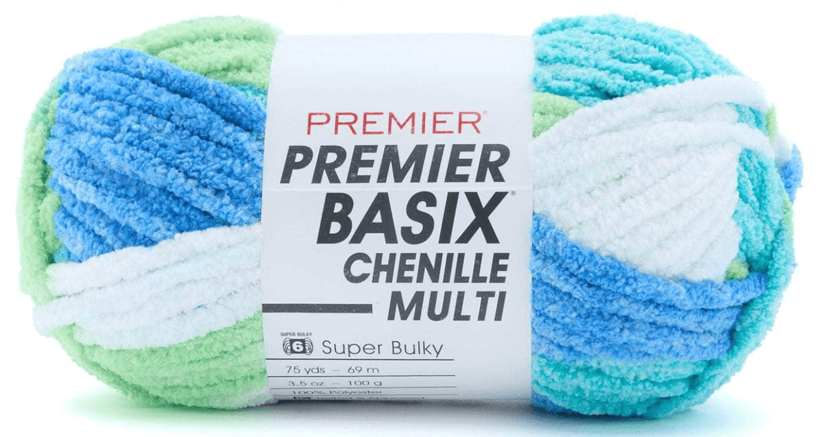 Premier Basix Chenille Brights Yarn Sold As A 3 Pack