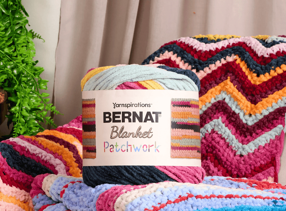 Bernat Blanket Patchwork Yarn Sold As A 2 Pack