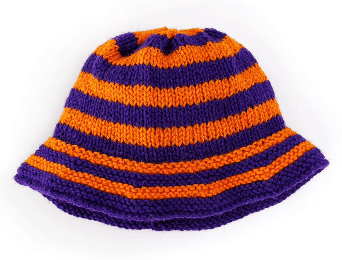 Red Heart Knit Fanfare Bucket Hat Free Pattern