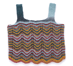 Caron Knit Chevron Tank Free Pattern