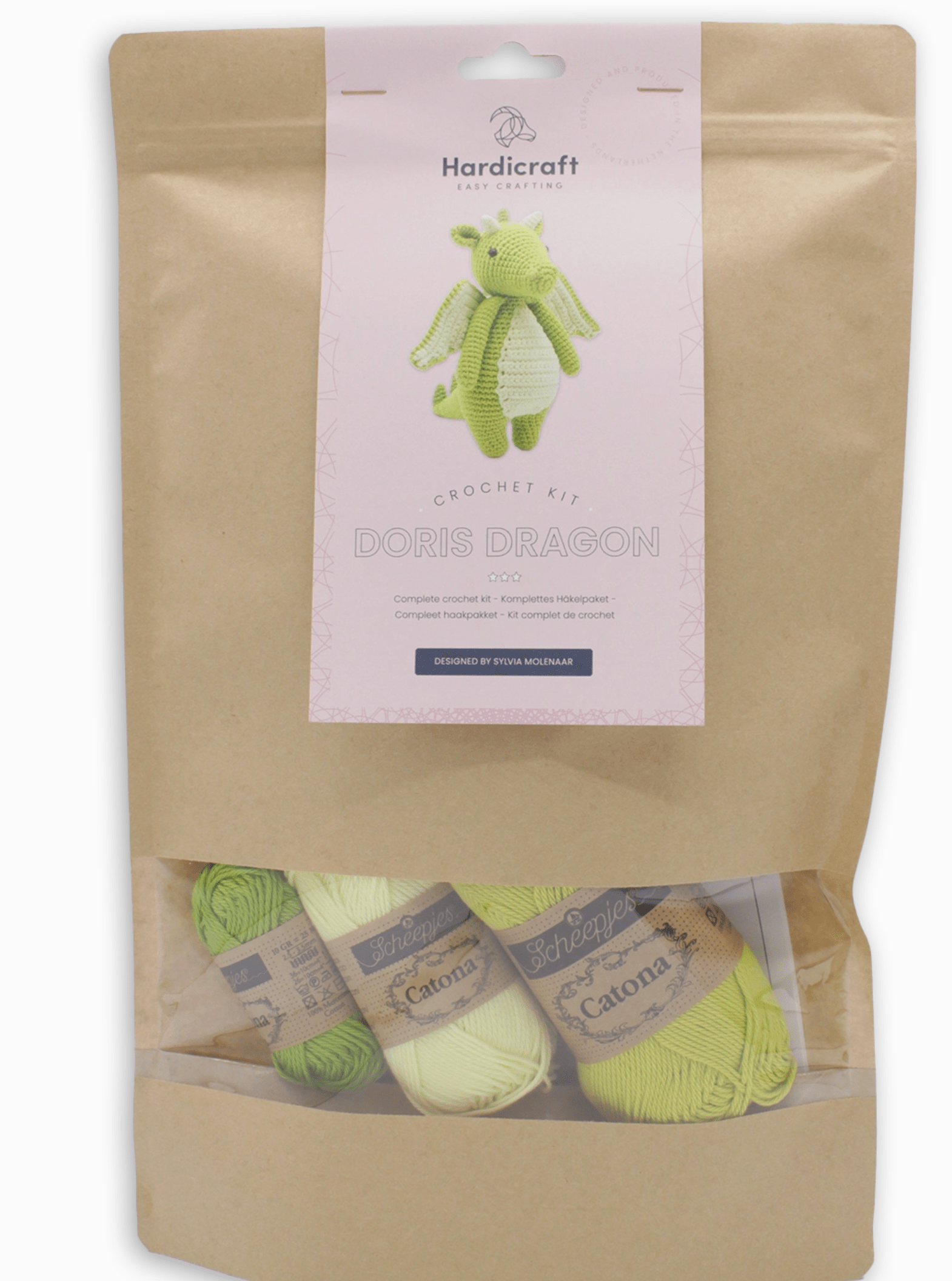 Diy Crochet Kit - Doris Dragon Hardicraft Amigurumi Kit