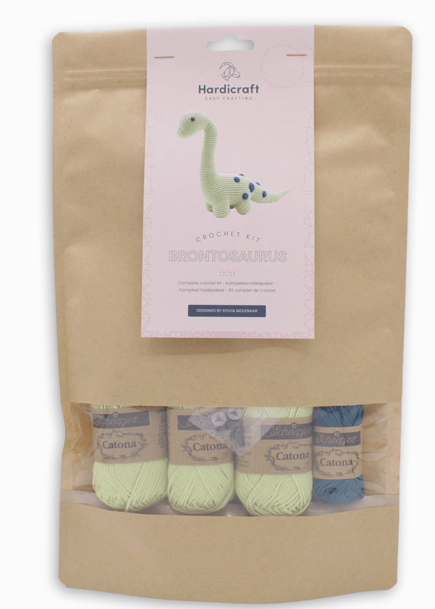 Diy Crochet Kit - Brontosaurus Hardicraft Amigurumi Kit