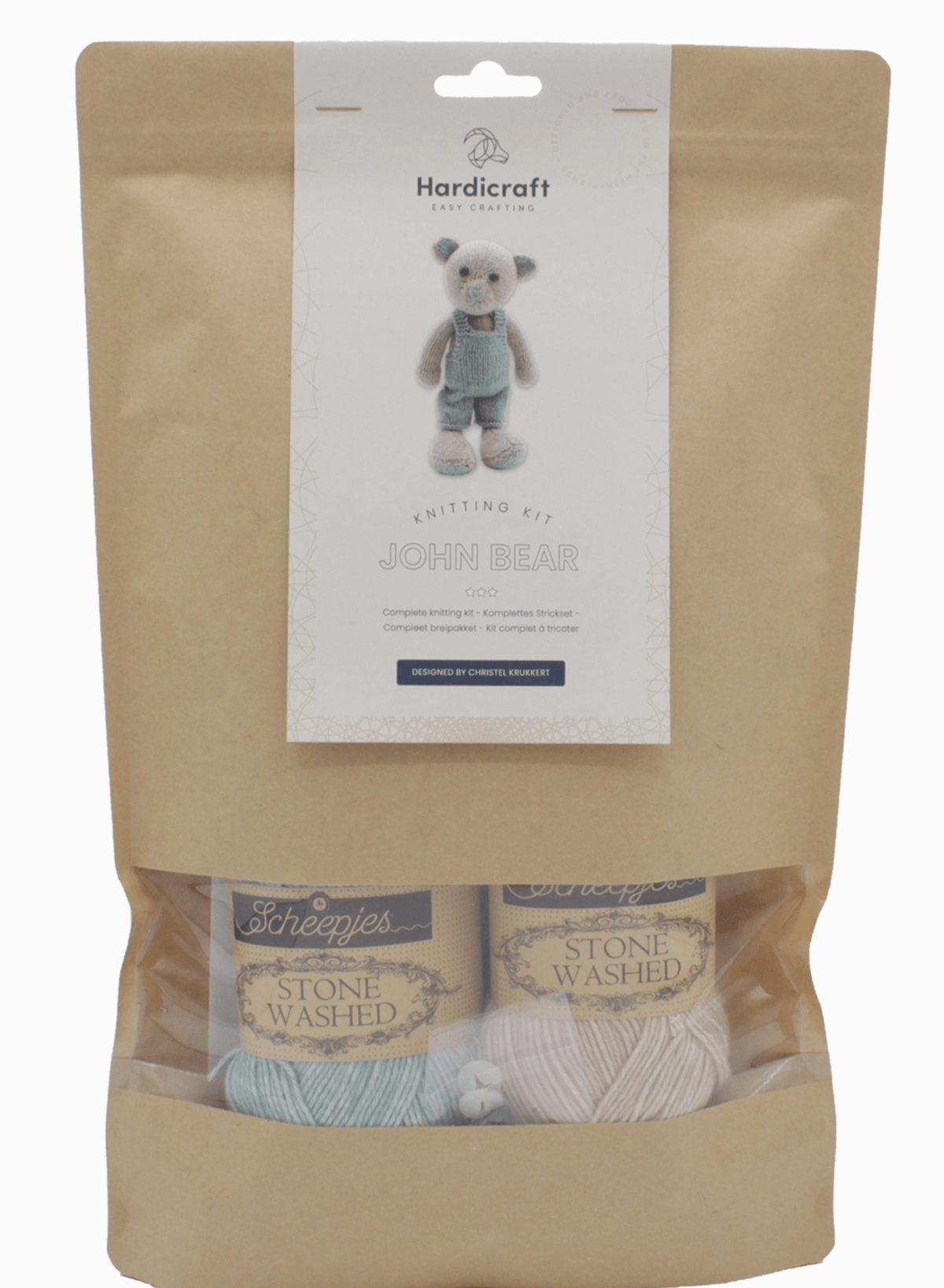 Diy Knitting Kit - John Bear Hardicraft Amigurumi Kit