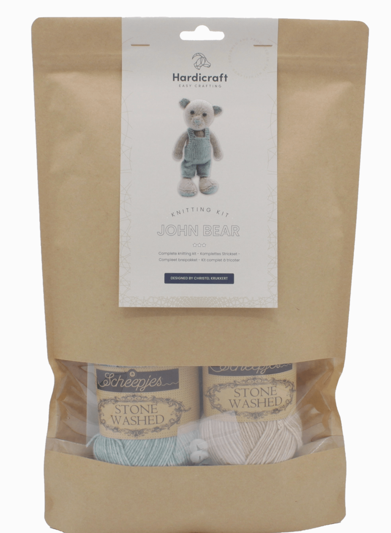 Diy Knitting Kit - John Bear Hardicraft Amigurumi Kit