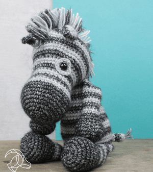 Diy Crochet Kit - Dirk Zebra Hardicraft Amigurumi Kit