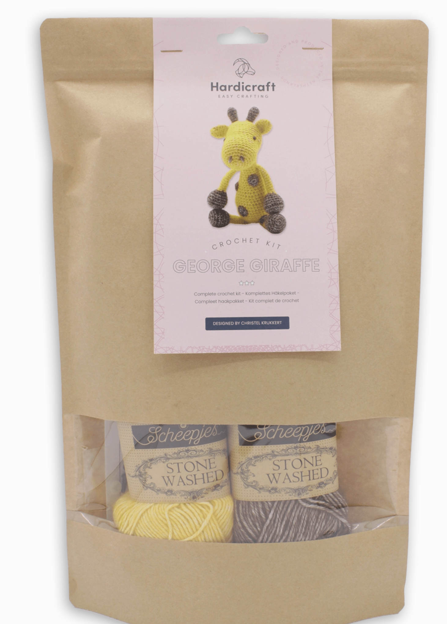 Diy Crochet Kit - George Giraffe Hardicraft Amigurumi Kit