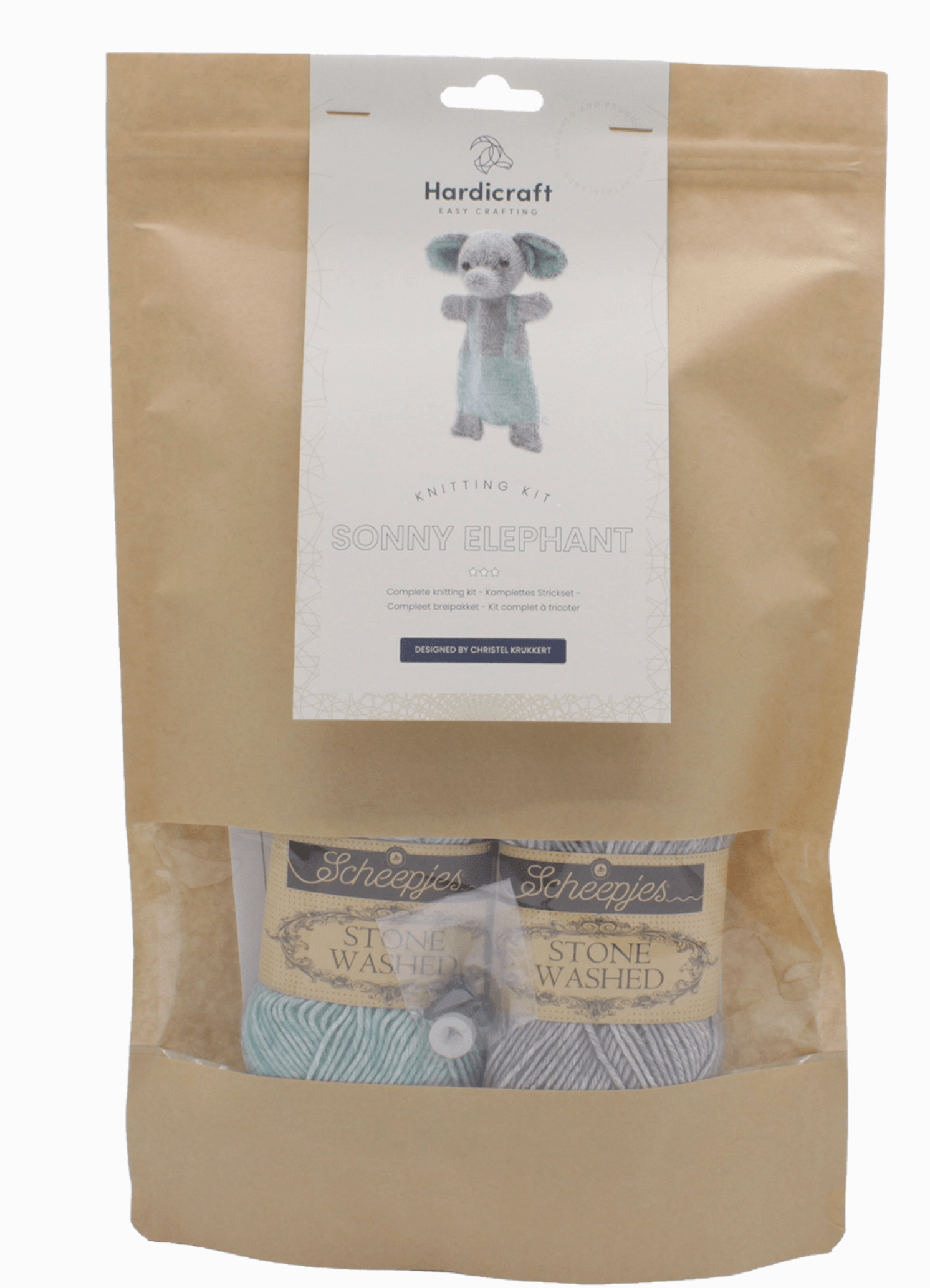 Diy Knitting Kit - Sonny Elephant Hardicraft Amigurumi Kit