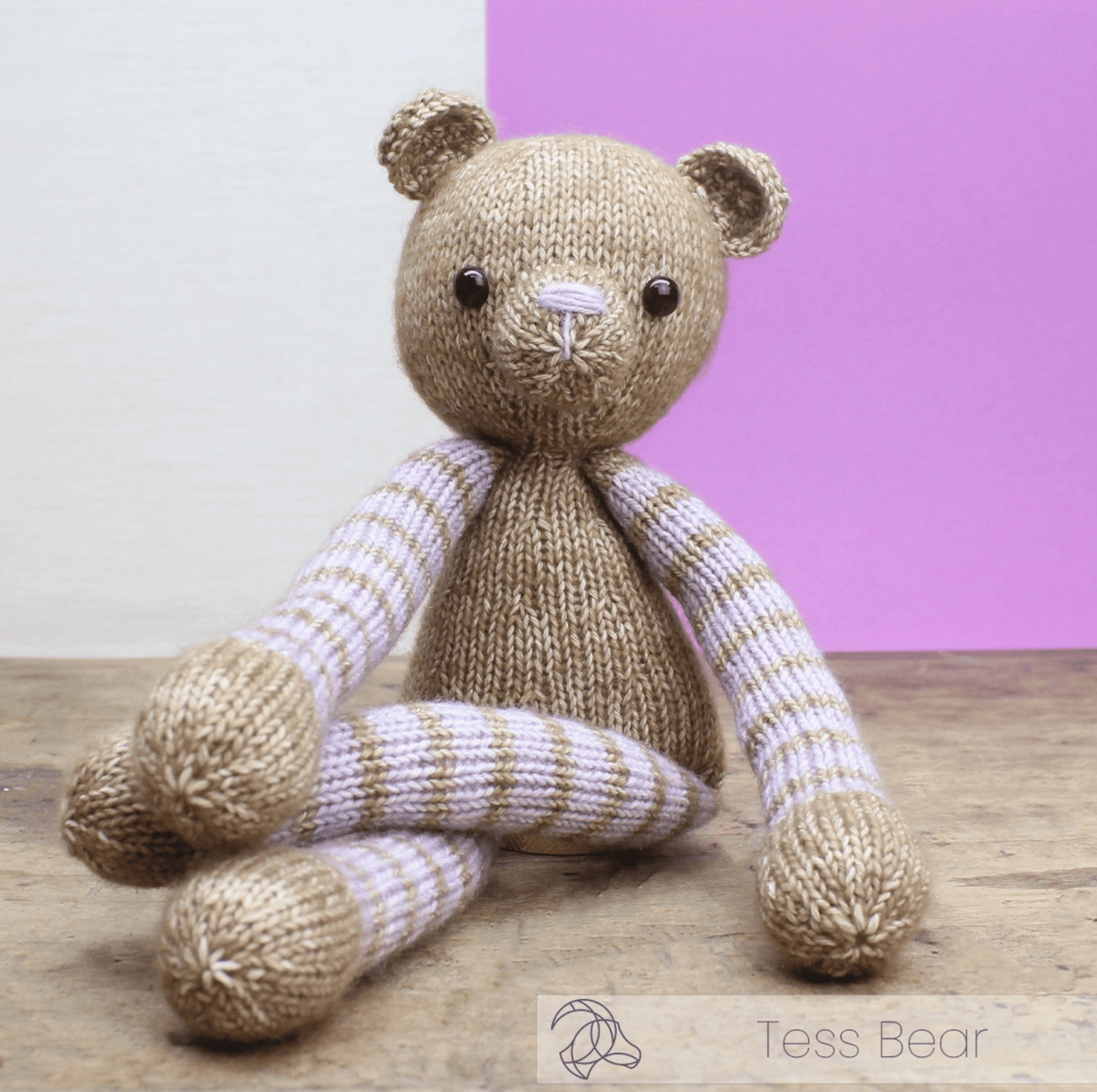 Diy Knitting Kit - Tess Bear Hardicraft Amigurumi Kit