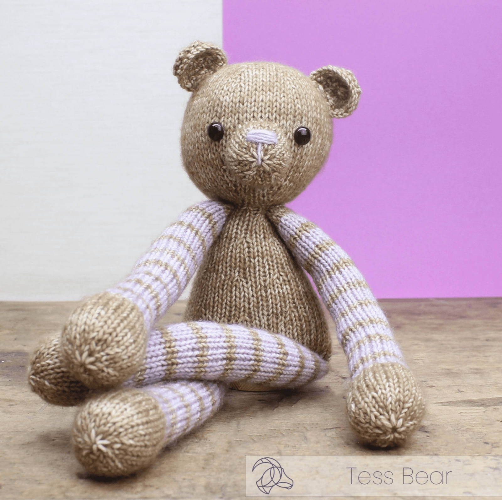 Diy Knitting Kit - Tess Bear Hardicraft Amigurumi Kit