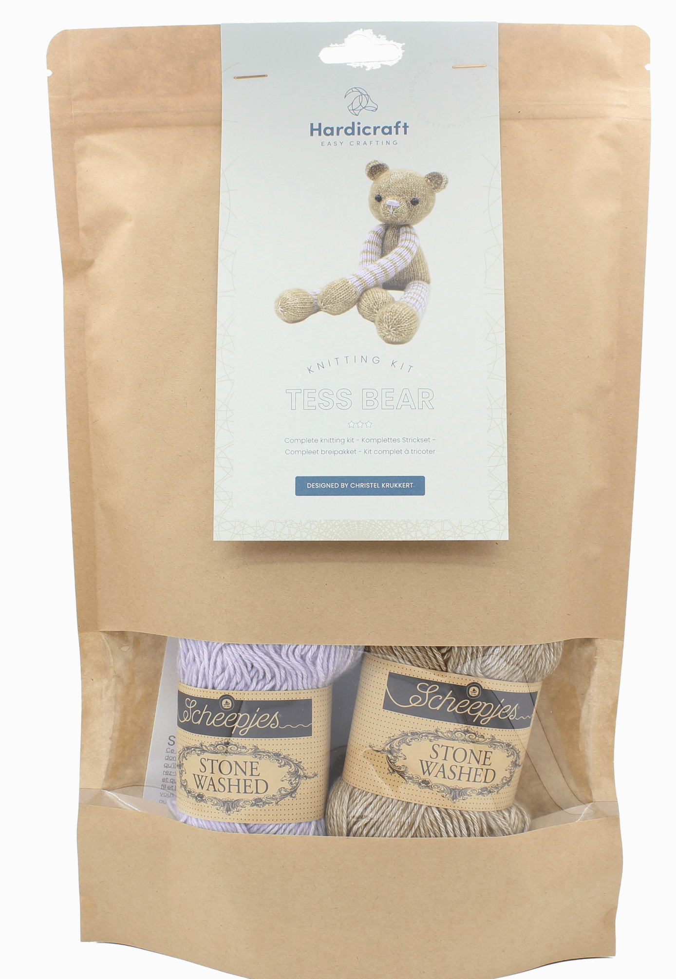 Diy Knitting Kit - Tess Bear Hardicraft Amigurumi Kit