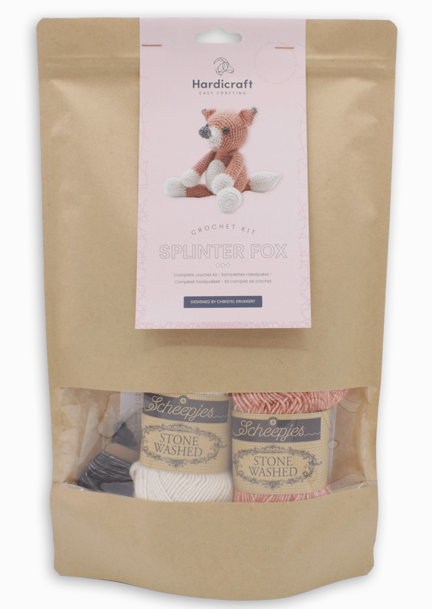 Diy Crochet Kit - Splinter Fox Hardicraft Amigurumi Kit