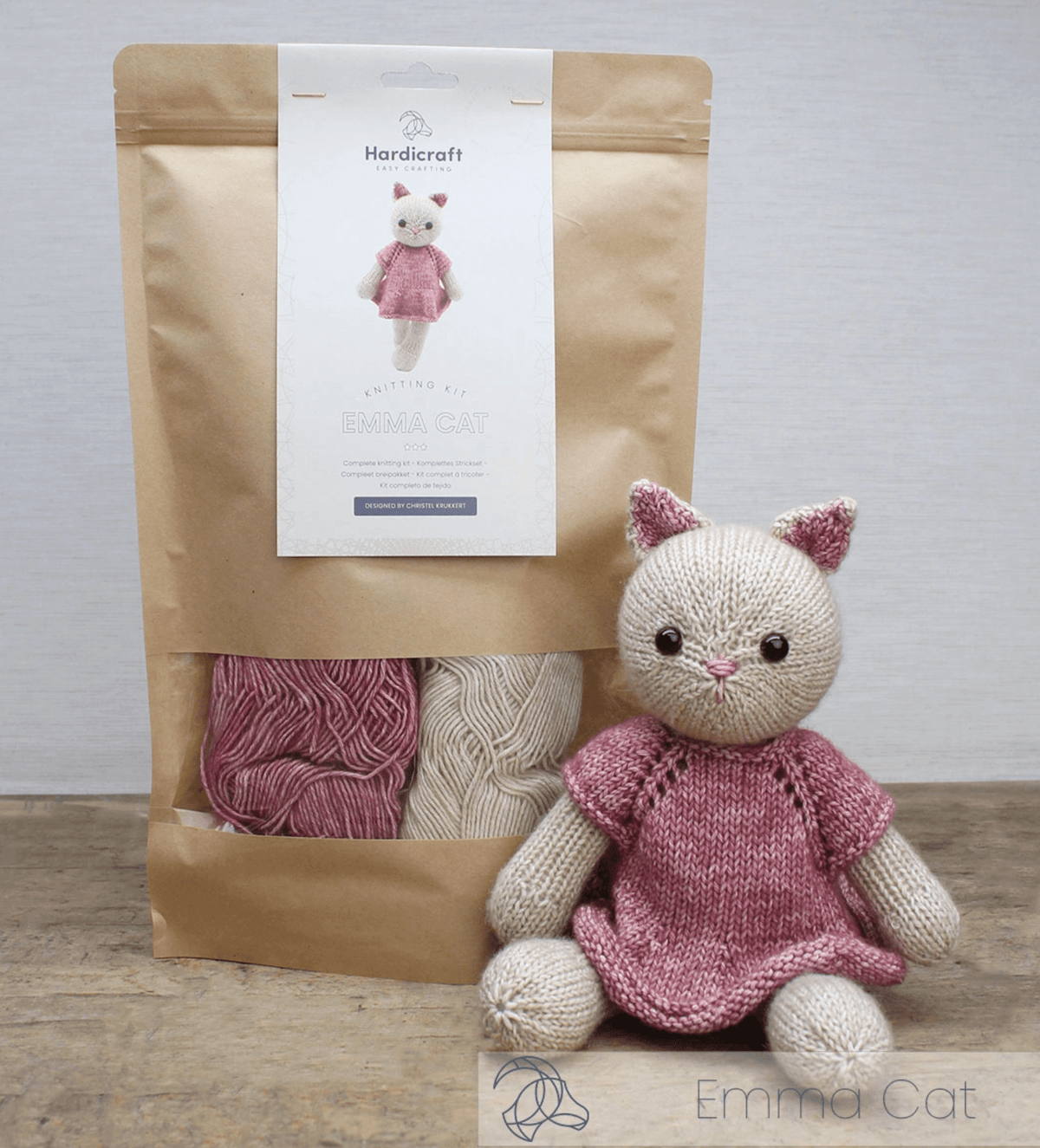 Diy Knitting Kit - Emma Cat Hardicraft Amigurumi Kit
