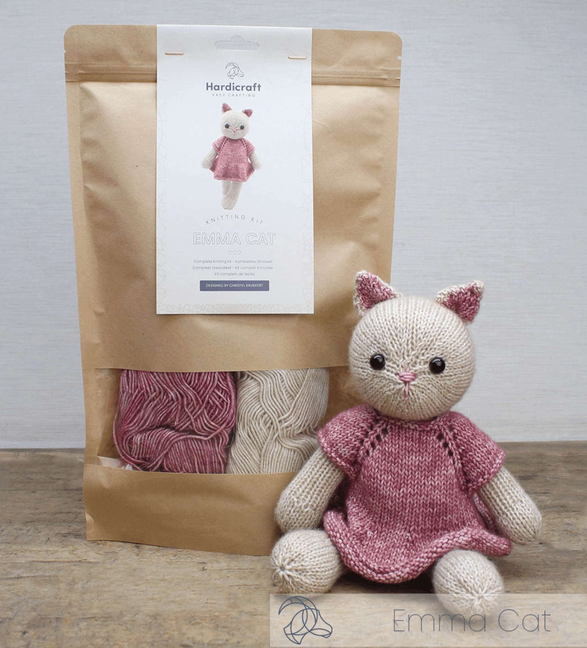 Diy Knitting Kit - Emma Cat Hardicraft Amigurumi Kit