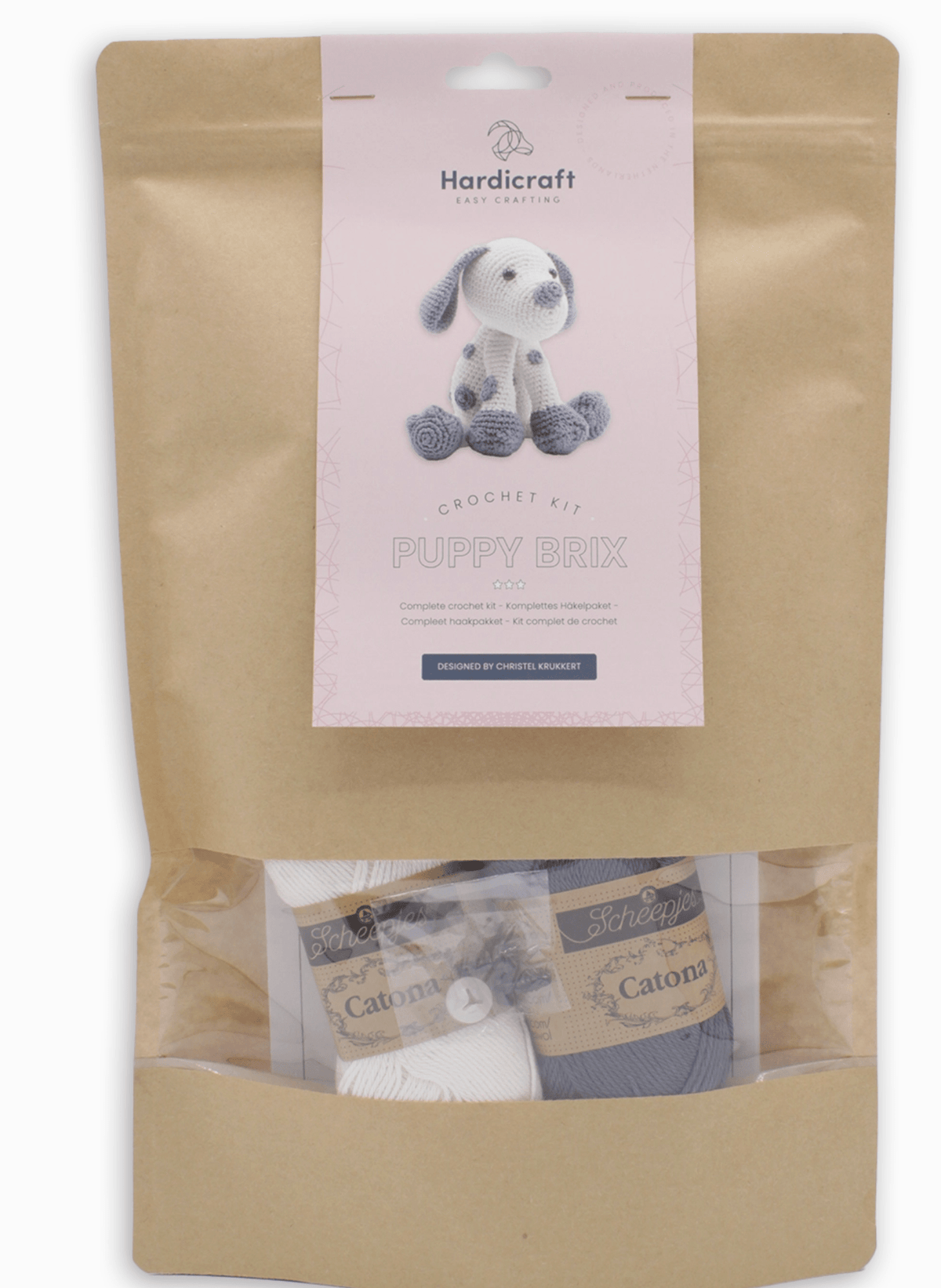 Diy Crochet Kit - Brix Puppy Hardicraft Amigurumi Kit