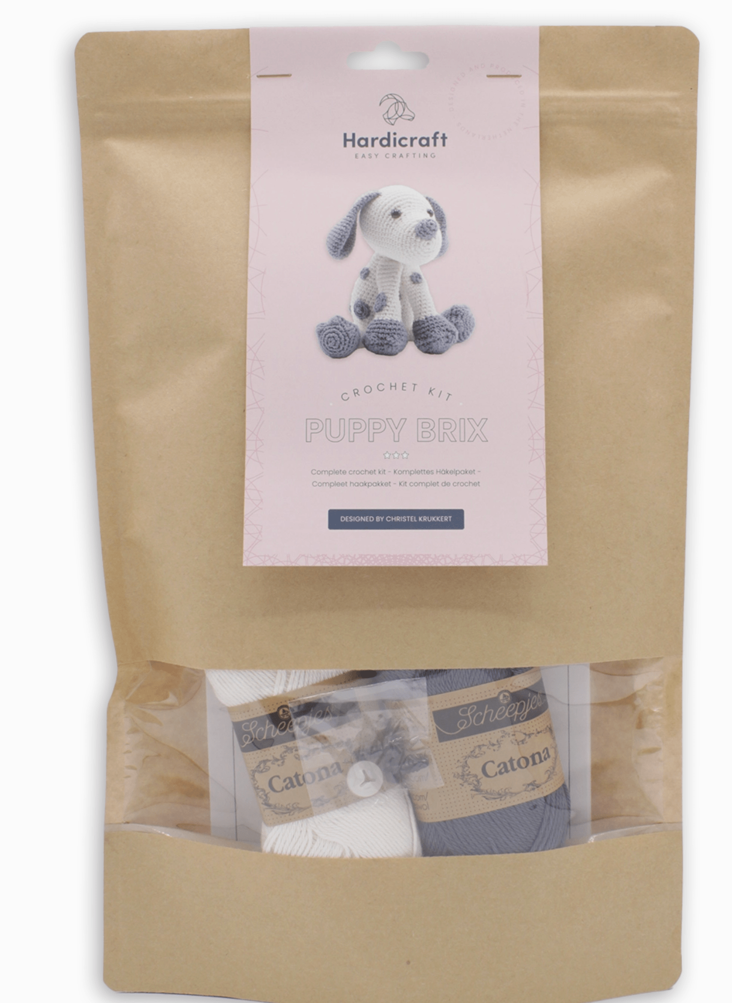 Diy Crochet Kit - Brix Puppy Hardicraft Amigurumi Kit