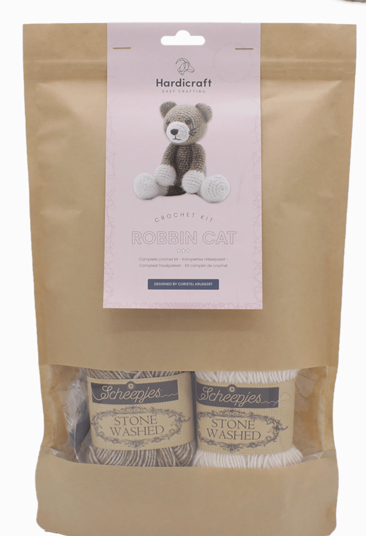 Diy Crochet Kit - Robbin Cat Hardicraft Amigurumi Kit