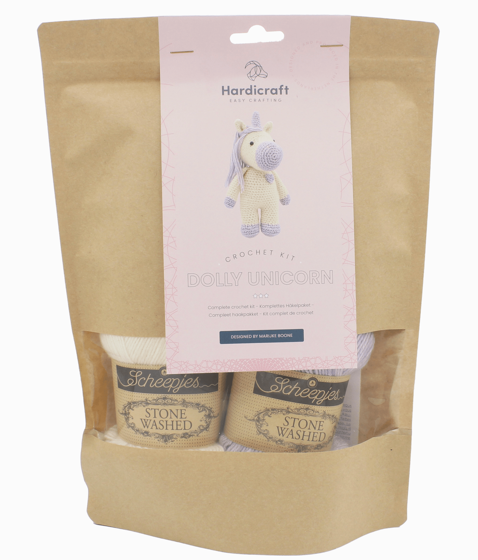 Diy Crochet Kit - Dolly Unicorn Hardicraft Amigurumi Kit