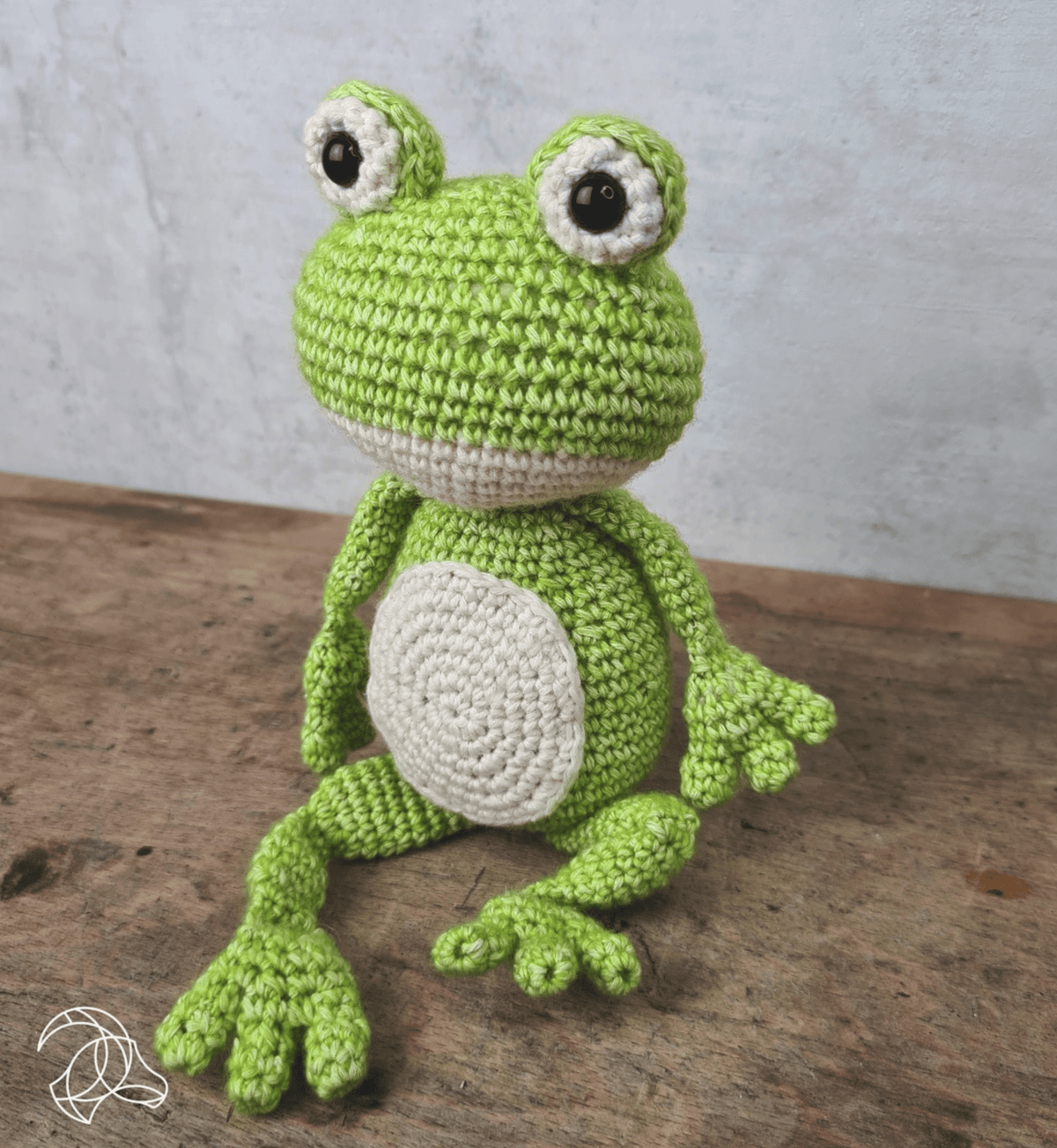 Diy Crochet Kit - Vinny Frog Hardicraft Amigurumi Kit