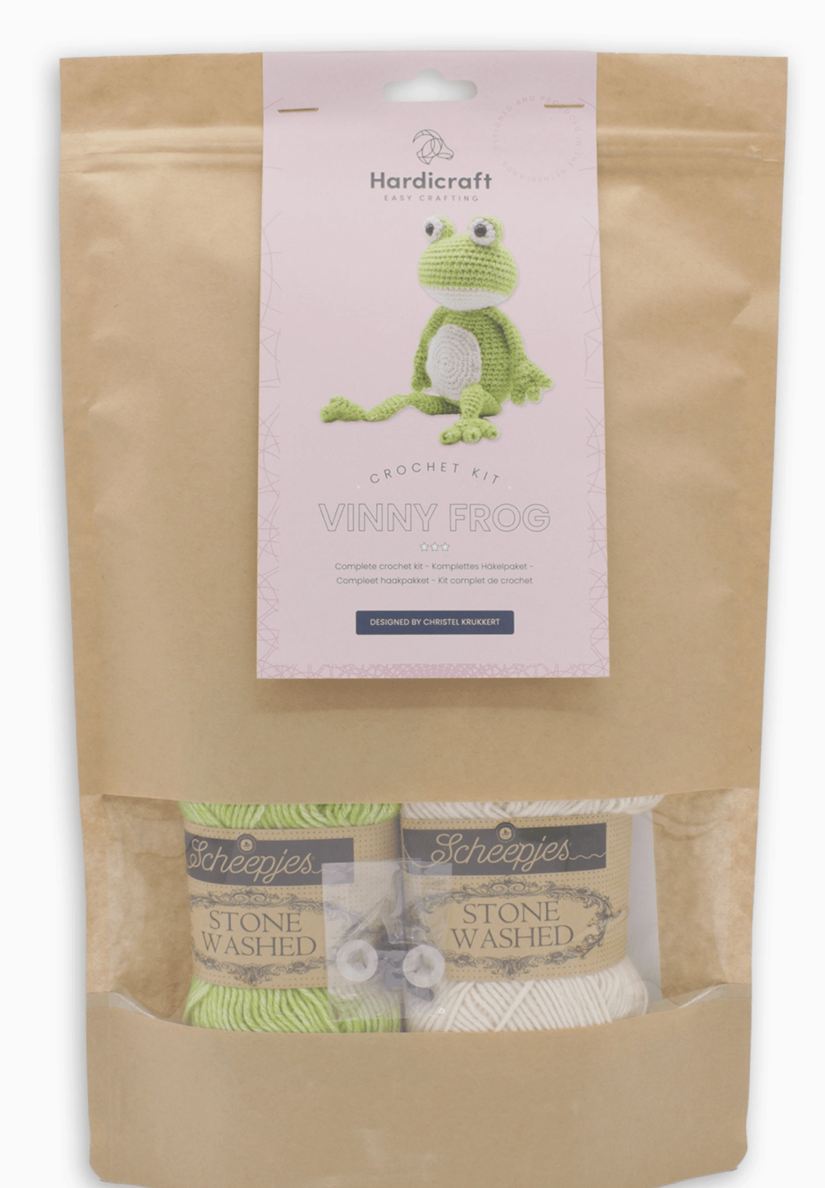 Diy Crochet Kit - Vinny Frog Hardicraft Amigurumi Kit