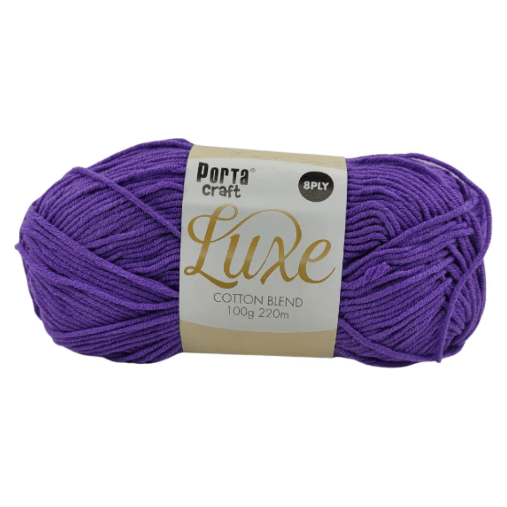 Portacraft Luxe Cotton Blend Yarn 8ply 100g