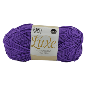 Portacraft Luxe Cotton Blend Yarn 8ply 100g