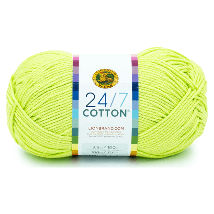 Lion Brand 24/7 Cotton Yarn Sold As A 3 pack