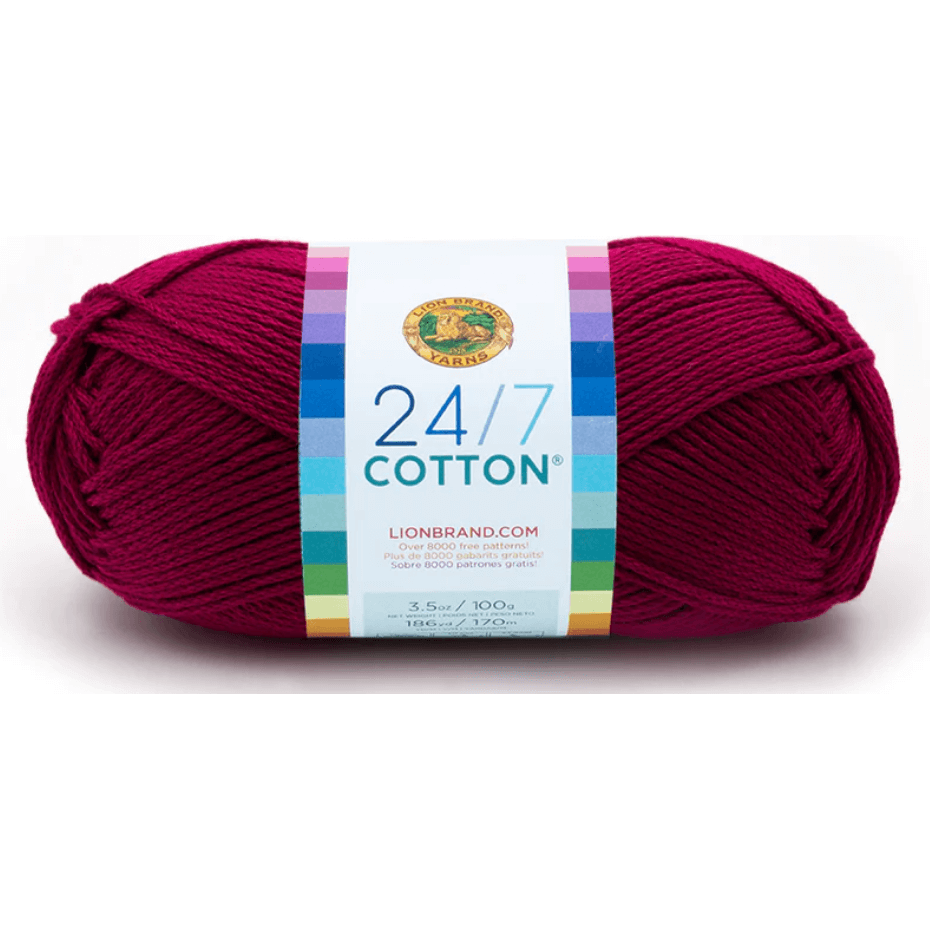 Lion Brand 24/7 Cotton Yarn Sold As A 3 pack