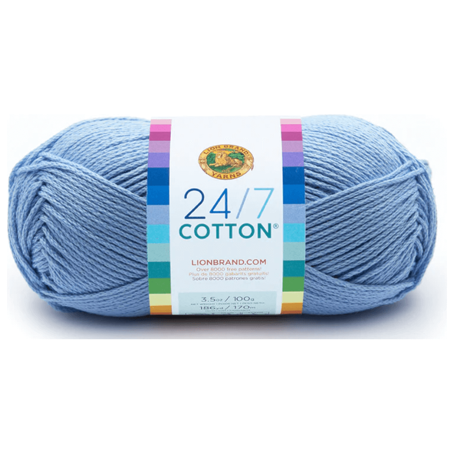 Lion Brand 24/7 Cotton Yarn Sold As A 3 pack