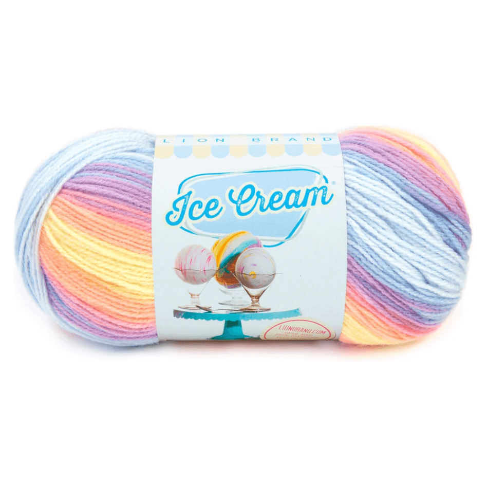 Lion Brand Ice Cream Yarn Sold As A 3 Pack
