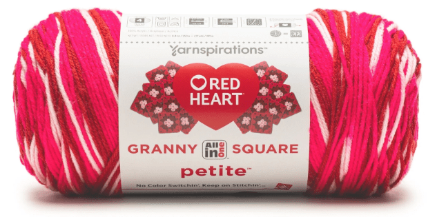 Red Heart All In One Granny Square Petite Yarn Sold As A Pack Of 3