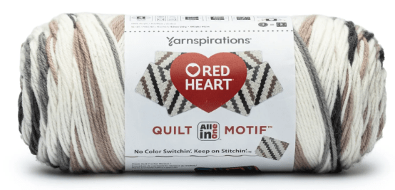 Red Heart All In One Quilt Motif Yarn Sold As A Pack Of 3