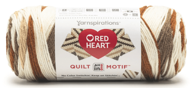 Red Heart All In One Quilt Motif Yarn Sold As A Pack Of 3