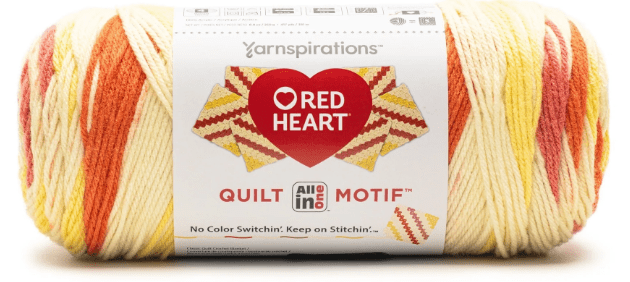 Red Heart All In One Quilt Motif Yarn Sold As A Pack Of 3