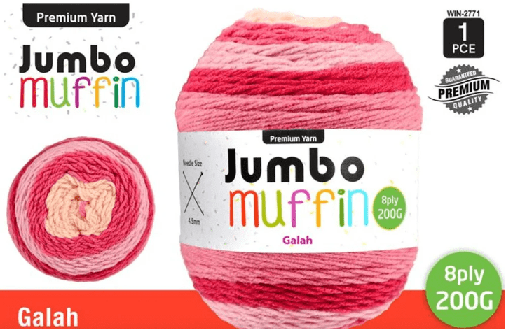 Yatsal Jumbo Muffin Cake Yarn 8Ply 200g