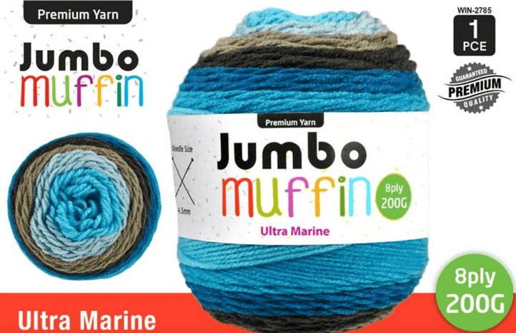 Yatsal Jumbo Muffin Cake Yarn 8Ply 200g