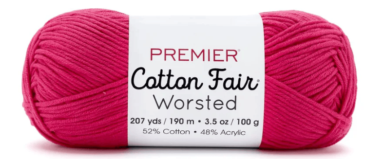 Premier Cotton Fair Worsted Sold As a 3 Pack