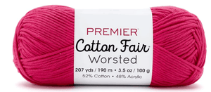Premier Cotton Fair Worsted Sold As a 3 Pack