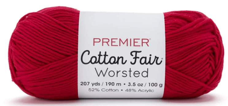 Premier Cotton Fair Worsted Sold As a 3 Pack