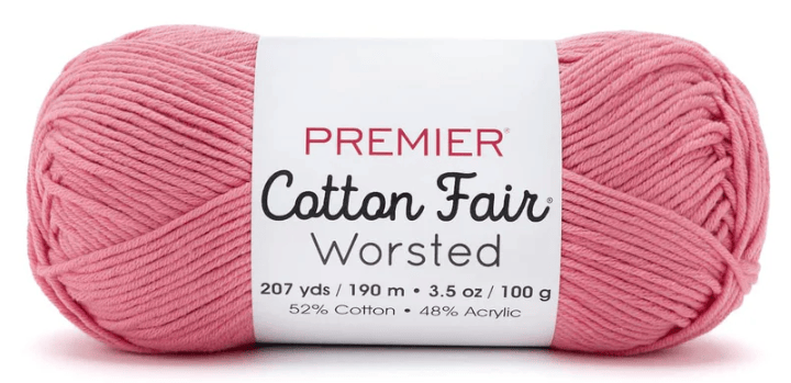 Premier Cotton Fair Worsted Sold As a 3 Pack