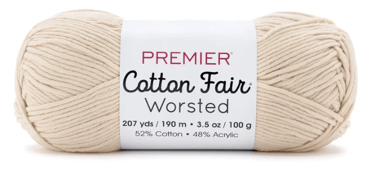 Premier Cotton Fair Worsted Sold As a 3 Pack