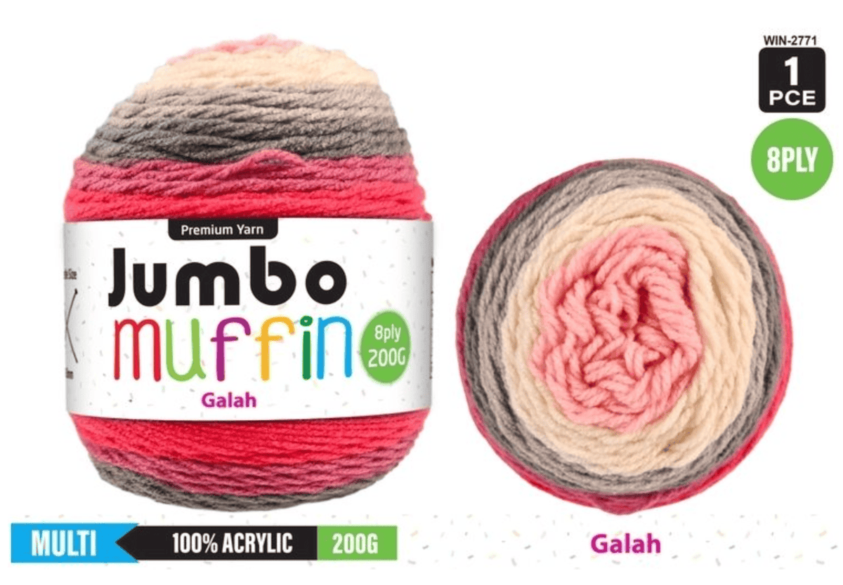 Yatsal Jumbo Muffin Cake Yarn 8Ply 200g